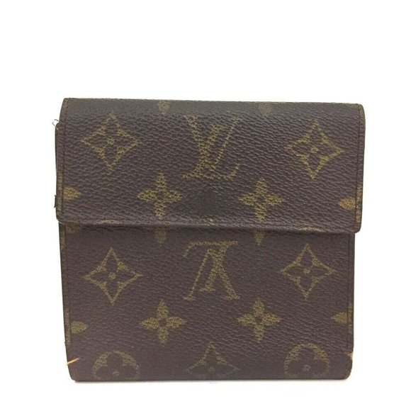011067D Louis Vuitton Wallet Monogram Portefeiulle Elise Trifold - Picture 4 of 9
